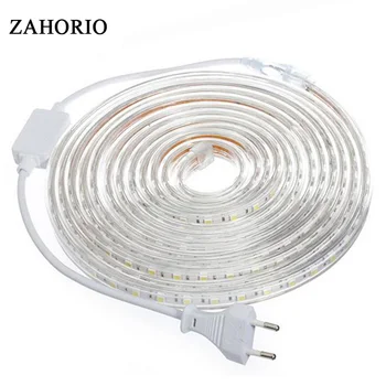 AC220V LED Strip SMD 5050 Flexible Light 60leds/m Waterproof Led Tape LED Light With Power Plug 1M/2M/5M/6M for outdoor garden
AC220V LED Strip SMD 5050 Flexible Light 60leds/m Waterproof Led Tape LED Light With Power Plug 1M/2M/5M/6M for outdoor garden