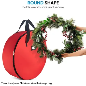 Home With Handle Christmas Wreath Storage Bag Large Gift Container Dustproof Double Zipper Waterproof Protective Oxford Cloth
Home With Handle Christmas Wreath Storage Bag Large Gift Container Dustproof Double Zipper Waterproof Protective Oxford Cloth