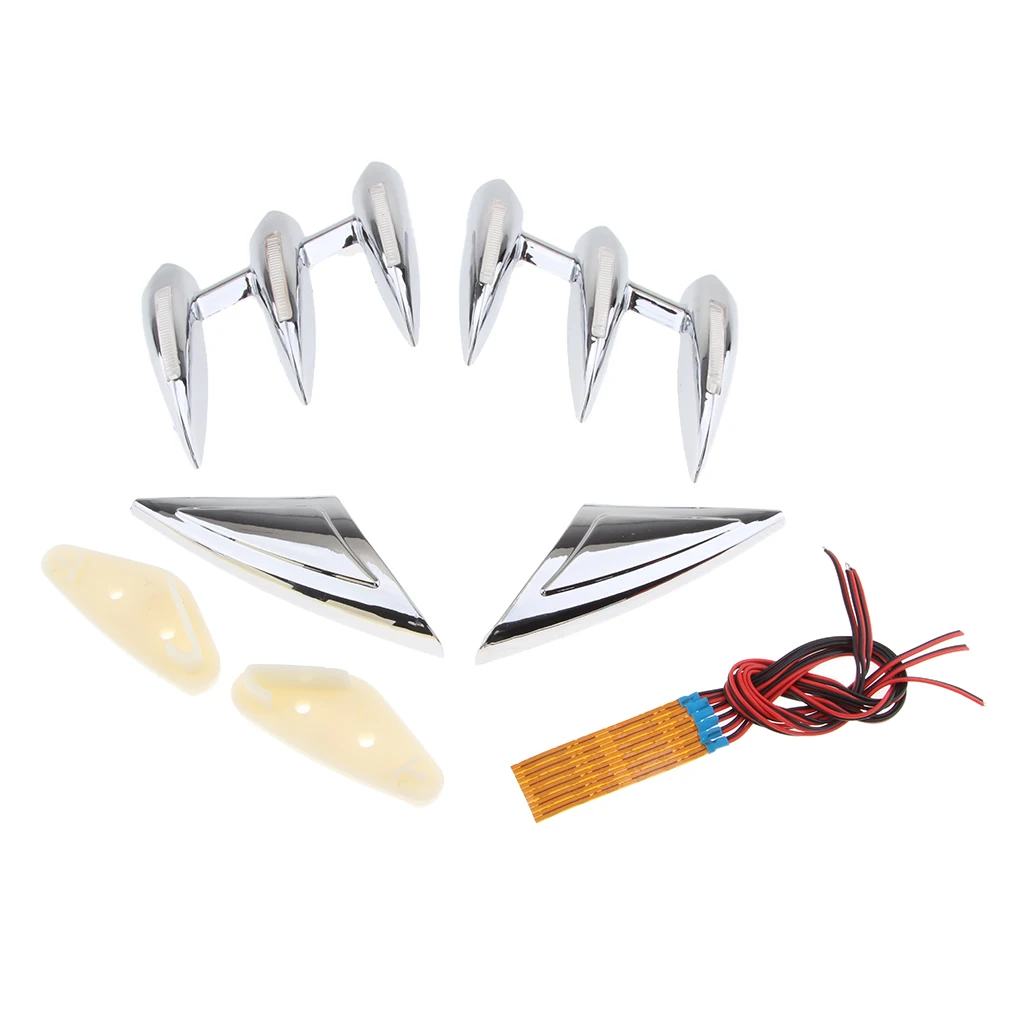 Motorcycle Front Fender Trim Cover Turn Signal Light Trims FOR Honda Gold Wing GL1800 01-11 Motorcycle Front Fender Trim Cover Turn Signal Light Trims FOR Honda Gold Wing GL1800 01-11