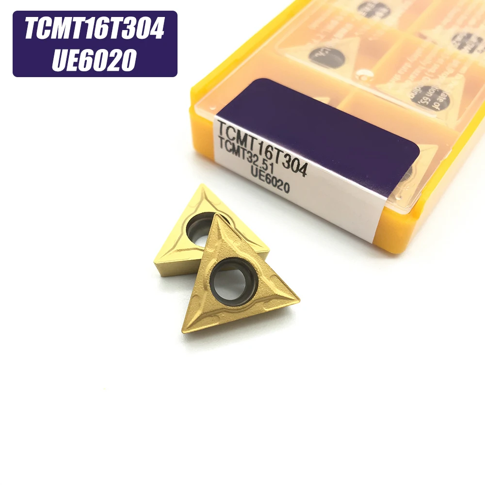 10PCS TCMT16T304 MA UE6020 carbide inserts Turning tool TCMT 16T304 Lathe Tools Milling cutter CNC tool
10PCS TCMT16T304 MA UE6020 carbide inserts Turning tool TCMT 16T304 Lathe Tools Milling cutter CNC tool