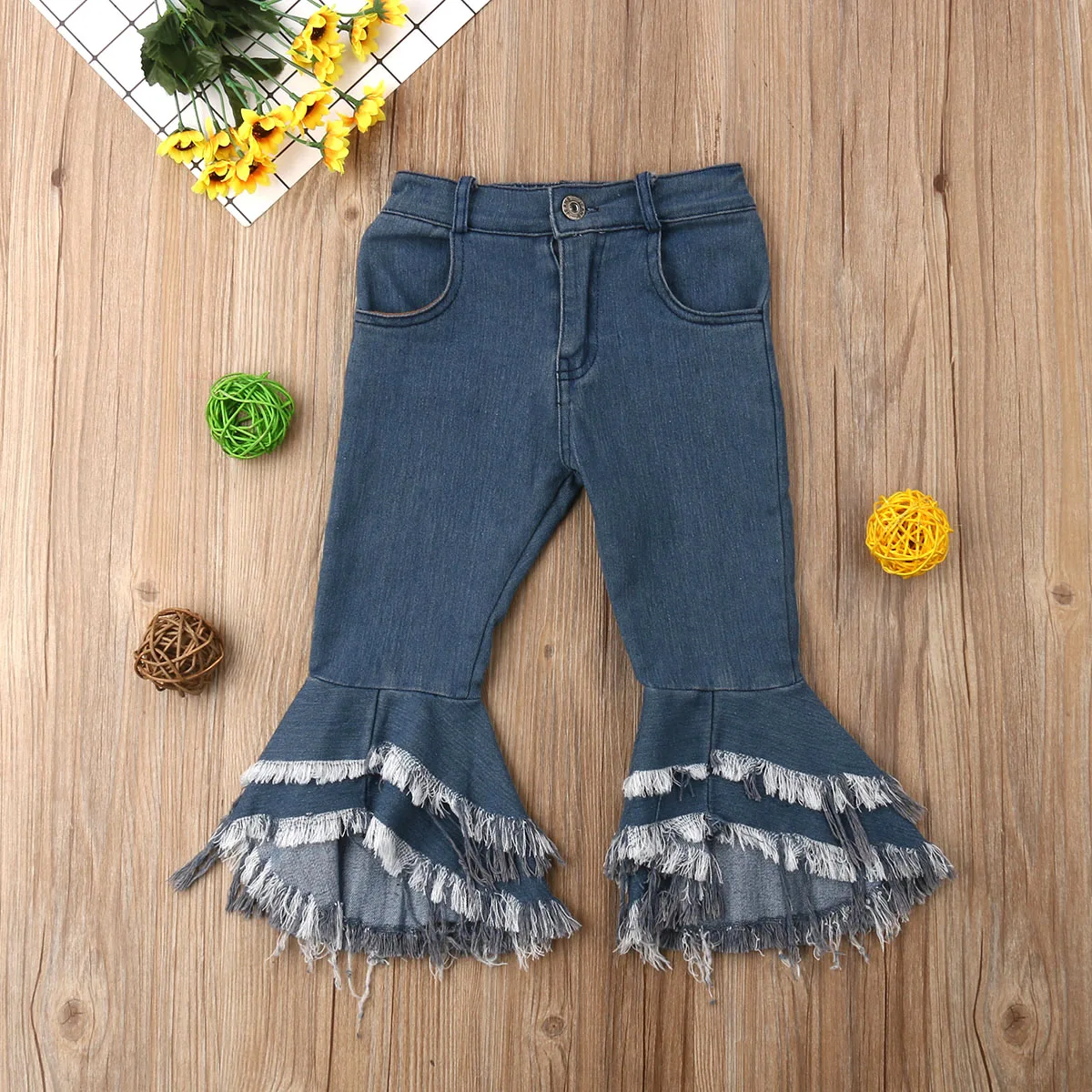 Fashion Kid Girls Jeans Long Pants Denim Ruffle Patchwork Flare Trousers Slacks Summer Outfit
Fashion Kid Girls Jeans Long Pants Denim Ruffle Patchwork Flare Trousers Slacks Summer Outfit