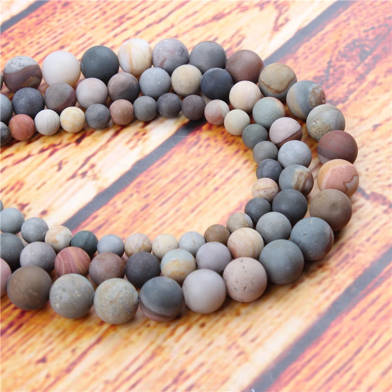 Matte Drawing Natural Stone Bead Round Loose Spaced Beads 15 Inch Strand 4/6/8/10/12mm For Jewelry Making DIY Bracelet
Matte Drawing Natural Stone Bead Round Loose Spaced Beads 15 Inch Strand 4/6/8/10/12mm For Jewelry Making DIY Bracelet