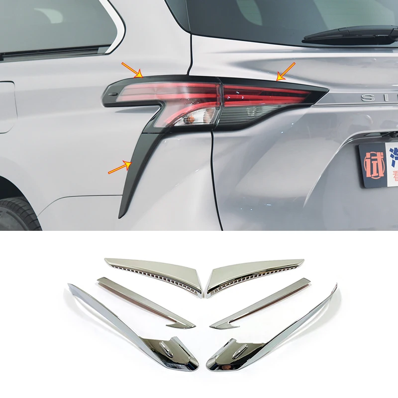 ABS Chrome Car Rear tail light lamp frame deco sticker Cover moulding For Toyota SIENNA 2021 2022 Decoration Accessories
ABS Chrome Car Rear tail light lamp frame deco sticker Cover moulding For Toyota SIENNA 2021 2022 Decoration Accessories