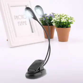 Clip On 4 LED Double Lamp Flex Bright Battery Operated For Reading Study
Clip On 4 LED Double Lamp Flex Bright Battery Operated For Reading Study