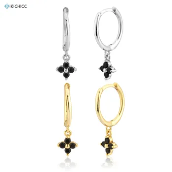 Kikichicc European 925 Sterling Silver Black Zircon CZ Pendiente Luxury Zircon Drop Earring Fashion Women Piercing Dangle Charm
Kikichicc European 925 Sterling Silver Black Zircon CZ Pendiente Luxury Zircon Drop Earring Fashion Women Piercing Dangle Charm