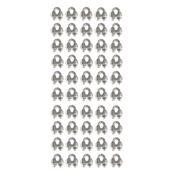 50Pcs Stainless Steel M3 U Type Clamp Wire Rope Clips Cable Bolts Rigging Hardware Clamps
50Pcs Stainless Steel M3 U Type Clamp Wire Rope Clips Cable Bolts Rigging Hardware Clamps