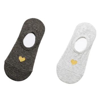 2Pcs Women Socks Candy Color Small Love Pattern Boat Sock for Summer Breathable Casual Funny Fashion Streetwear Black & Light Gr
2Pcs Women Socks Candy Color Small Love Pattern Boat Sock for Summer Breathable Casual Funny Fashion Streetwear Black & Light Gr