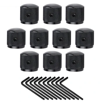 10Pcs Metal Dome Guitar Speed Control Knob Tone Volume Knob Buttons with Wrench for Electric Guitar Parts
10Pcs Metal Dome Guitar Speed Control Knob Tone Volume Knob Buttons with Wrench for Electric Guitar Parts