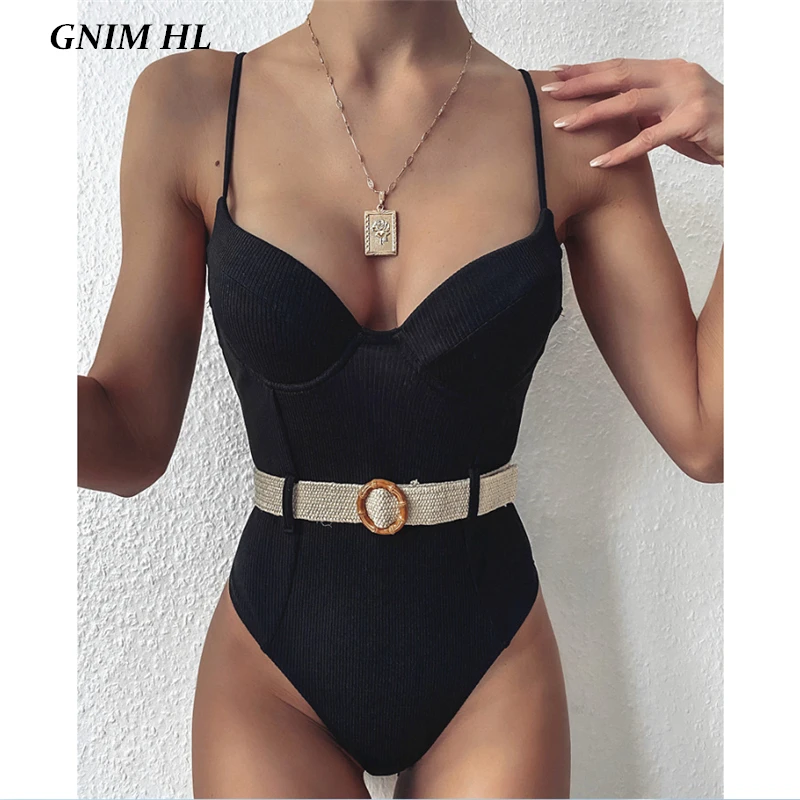 GNIM One Piece Bikini Swimwear Women Push Up 2020 High Waist Brazilian Swimsuit Solid Black Swim Bathing Suit Women Biquini Set
GNIM One Piece Bikini Swimwear Women Push Up 2020 High Waist Brazilian Swimsuit Solid Black Swim Bathing Suit Women Biquini Set