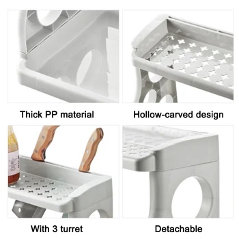 1 Pcs Storage Rack Shelf Double Layer Holder Organizer For Kitchen Spice Jar Bathroom SDF-SHIP
1 Pcs Storage Rack Shelf Double Layer Holder Organizer For Kitchen Spice Jar Bathroom SDF-SHIP