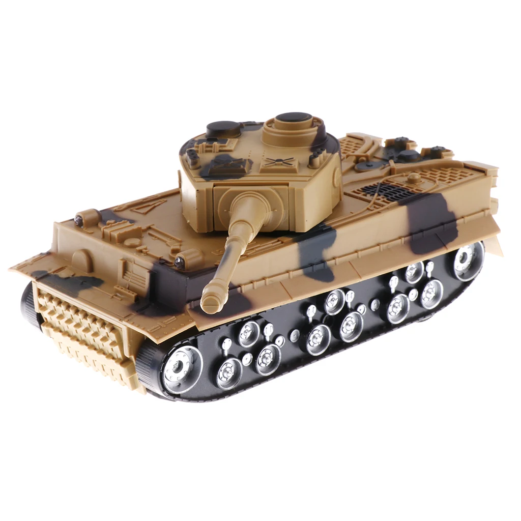 1/32 German Tiger Battle Tank WWII Army Vehicle Model Toy - Camouflage Earth Yellow 1/32 German Tiger Battle Tank WWII Army Vehicle Model Toy - Camouflage Earth Yellow