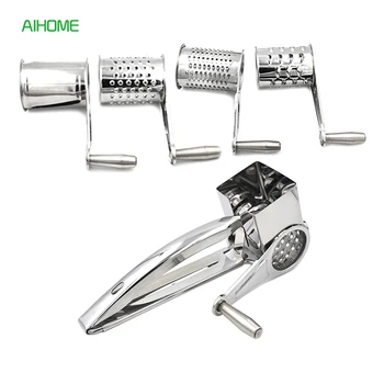 4 Drums/Set Useful Rotary Cheese Grater Stainless Steel Cheese Slicer Shredder Butter Cutter Kitchen Tools
4 Drums/Set Useful Rotary Cheese Grater Stainless Steel Cheese Slicer Shredder Butter Cutter Kitchen Tools
