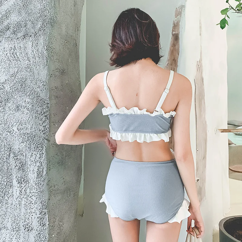 2019 New Style-Frilled Small Bust Conservative Students Hipster High-waisted Split Type Hot Springs Bikini Bathing Suit Women's
2019 New Style-Frilled Small Bust Conservative Students Hipster High-waisted Split Type Hot Springs Bikini Bathing Suit Women's