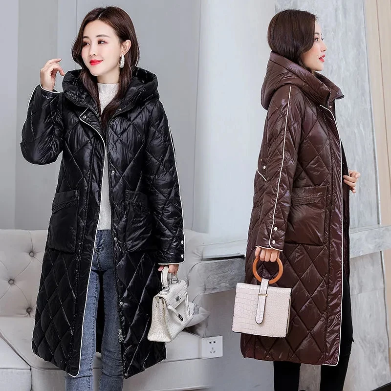 Long Winter Down Cotton Jackets Women 2023 New Hooded Cotton Coats Female Cotton Parka Coat Thicken Warm Overcoat 3XL
Long Winter Down Cotton Jackets Women 2023 New Hooded Cotton Coats Female Cotton Parka Coat Thicken Warm Overcoat 3XL