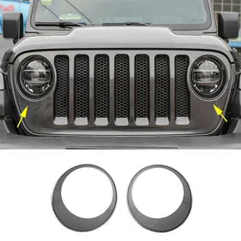 CITALL ABS Carbon Fiber Black Texture Car Front Headlight Bezels Lamp Cover Trim fit for Jeep Wrangler JL 2018 2019
CITALL ABS Carbon Fiber Black Texture Car Front Headlight Bezels Lamp Cover Trim fit for Jeep Wrangler JL 2018 2019
