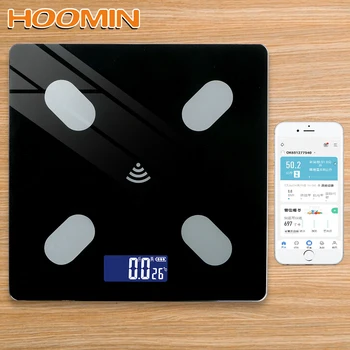 HOOMIN Household Weighing Scale Smart BMI Fat Scale USB Charging Intelligent Bluetooth APP Android IOS LCD Digital Screen
HOOMIN Household Weighing Scale Smart BMI Fat Scale USB Charging Intelligent Bluetooth APP Android IOS LCD Digital Screen