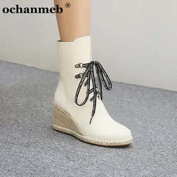 Breathable Natural Hemp Espadrilles Wedges Boots Women Cross Tied White Beige Ankle Boot Round Toe Ladies Size 33-43 Wedged Shoe 
Breathable Natural Hemp Espadrilles Wedges Boots Women Cross Tied White Beige Ankle Boot Round Toe Ladies Size 33-43 Wedged Shoe