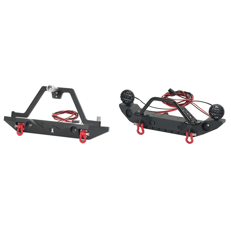 Metal Bumper with Led Lights for 1/10 RC Crawler Axial SCX10 90046 SCX10 III AXI03007 TRAXXAS TRX4
Metal Bumper with Led Lights for 1/10 RC Crawler Axial SCX10 90046 SCX10 III AXI03007 TRAXXAS TRX4