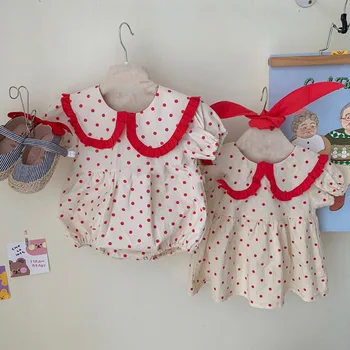 Baby Clothes Big Sisiter And Little Sister Bodysuits Cute Big Sister Dress Polka Dot Print Infant Girls Bodysuit Jumpsuit
Baby Clothes Big Sisiter And Little Sister Bodysuits Cute Big Sister Dress Polka Dot Print Infant Girls Bodysuit Jumpsuit