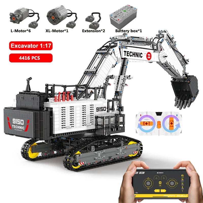 Bricks Remote Control 42100 Liebherrs Excavator R9800 Motor Power Car Model Kit Building Blocks DIY TOYS
Bricks Remote Control 42100 Liebherrs Excavator R9800 Motor Power Car Model Kit Building Blocks DIY TOYS