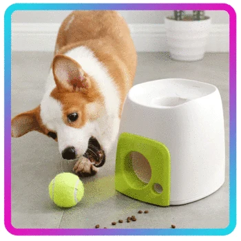 Pet Dog Interactive Machine Toy ABS Dog Training Thrower Ball Funny Tennis Launcher Pet Food Reward Machine Slow Feeder Toy
Pet Dog Interactive Machine Toy ABS Dog Training Thrower Ball Funny Tennis Launcher Pet Food Reward Machine Slow Feeder Toy