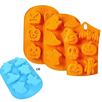 3pcs Halloween Silicone Pumpkin Evil, Skull, Baking Molds Perfect to Make Pudding, Ice Cube, Chocolate Cupcakes, Lilopp 
3pcs Halloween Silicone Pumpkin Evil, Skull, Baking Molds Perfect to Make Pudding, Ice Cube, Chocolate Cupcakes, Lilopp
