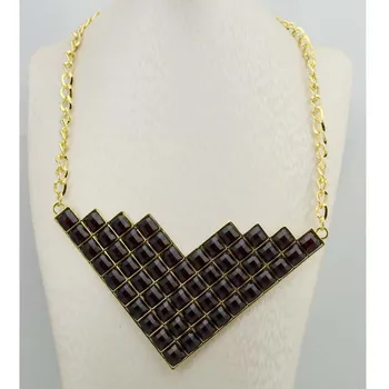 Trendy Chunky Gold Luxury Black Rhinestone Statement Necklace Gifts for Women Goth Fashion Jewelry Accessories Pendant Necklace
Trendy Chunky Gold Luxury Black Rhinestone Statement Necklace Gifts for Women Goth Fashion Jewelry Accessories Pendant Necklace