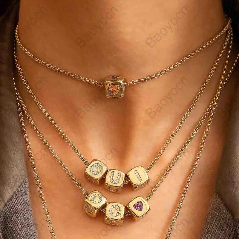CUSTOMIZE NECKLACE Custom Unique Yellow Gold Color Zircon Initial Letter Numeral Symbol Dice Adjustable Necklace Fashion Jewelry
CUSTOMIZE NECKLACE Custom Unique Yellow Gold Color Zircon Initial Letter Numeral Symbol Dice Adjustable Necklace Fashion Jewelry