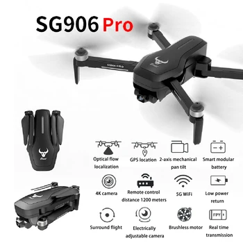 SG906 PRO GPS Drone With 2-axis Anti-shake Self-stabilizing Gimbal WiFi FPV 4K Camera Brushless Drone Quadcopter VS F11 G11 B5W
SG906 PRO GPS Drone With 2-axis Anti-shake Self-stabilizing Gimbal WiFi FPV 4K Camera Brushless Drone Quadcopter VS F11 G11 B5W