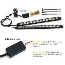 2pcs 24V White Amber Arrow Car Styling LED Daytime Running Light DRL Dynamic Flowing sequential Turn Signal
2pcs 24V White Amber Arrow Car Styling LED Daytime Running Light DRL Dynamic Flowing sequential Turn Signal