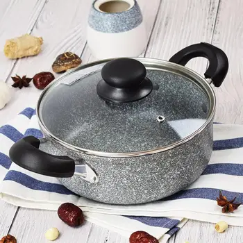 Newest 20cm Non-stick Coating Thicken Handles Casserole non-stick soup pot Kitchen pot with Lid for Kitchen Cooking Tools 
Newest 20cm Non-stick Coating Thicken Handles Casserole non-stick soup pot Kitchen pot with Lid for Kitchen Cooking Tools