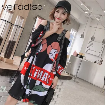 Vefadisa 2020 New Women Off Shoulder Dress Summer Slash Neck Dress Women Cartoon Printed Dress Plus Size AD1038
Vefadisa 2020 New Women Off Shoulder Dress Summer Slash Neck Dress Women Cartoon Printed Dress Plus Size AD1038