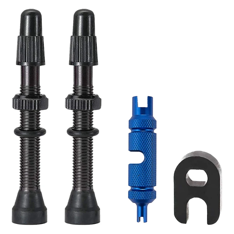 Tubeless 40mm Presta Valve Stem Kit, Super Light Alloy with Valve Core Remover Tool for Road Bike & MTB Repair Part
Tubeless 40mm Presta Valve Stem Kit, Super Light Alloy with Valve Core Remover Tool for Road Bike & MTB Repair Part