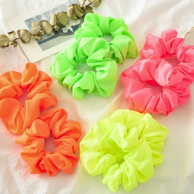 Women Neon Scrunchies Elastic Hair Ties Girl Solid Color Ponytail Holders Fluorescent Color Bright Women Hair Accessories
Women Neon Scrunchies Elastic Hair Ties Girl Solid Color Ponytail Holders Fluorescent Color Bright Women Hair Accessories