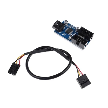 9 pin USB header Male 1 to 2 Female Extension Cable Card Desktop 9-Pin USB HUB USB 2.0 9 pin Connector Adapter Port Multilier
9 pin USB header Male 1 to 2 Female Extension Cable Card Desktop 9-Pin USB HUB USB 2.0 9 pin Connector Adapter Port Multilier