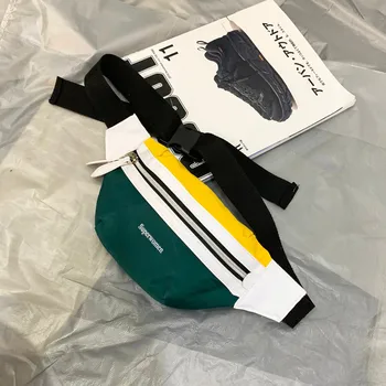 canvas Fanny Pack Banana Waist Bag belt New Brand bag on a belt Women Waist Pack Contrast color Chest bag Phone Pouch Belly Bag
canvas Fanny Pack Banana Waist Bag belt New Brand bag on a belt Women Waist Pack Contrast color Chest bag Phone Pouch Belly Bag