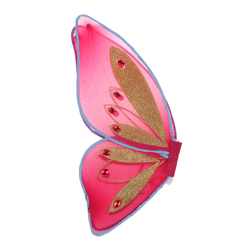 2pcs Lovely Princess Butterfly Fairy Wings Fancy Dress Up Angel Wings Ladies Girls Child Birthday Party Accessories Dance Props 2pcs Lovely Princess Butterfly Fairy Wings Fancy Dress Up Angel Wings Ladies Girls Child Birthday Party Accessories Dance Props