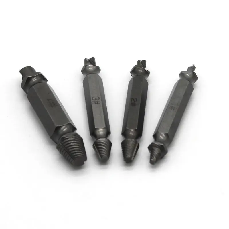 4pcs/set Double Side Screw Extractor Drill Bits Guide Broken Damaged Out Remover
4pcs/set Double Side Screw Extractor Drill Bits Guide Broken Damaged Out Remover