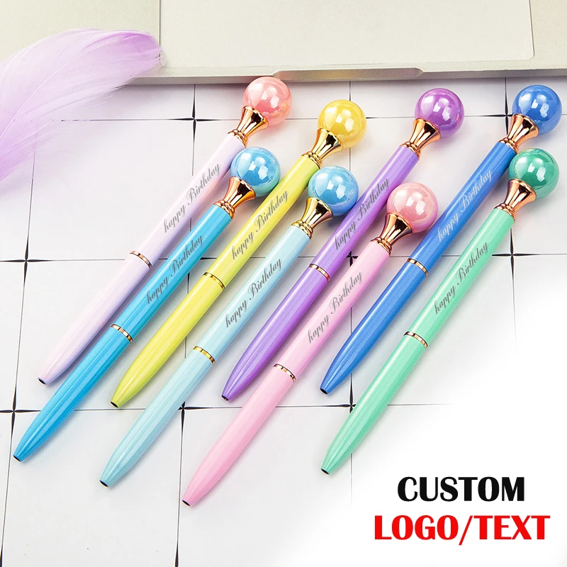 100Pcs Custom Logo Color Pearl Pen Metal Ballpoint Pen Business Gift Pen Office Stationery School Supplies Lettering Engraved
100Pcs Custom Logo Color Pearl Pen Metal Ballpoint Pen Business Gift Pen Office Stationery School Supplies Lettering Engraved