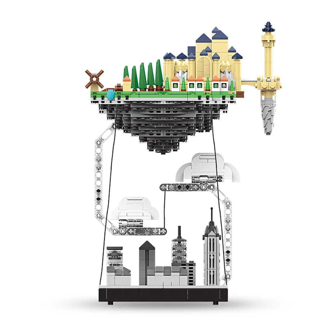 1096Pcs MOC Anti-Gravity Floating Island Bricks Small Particle DIY Building Blocks Toy For Children Adult Christmas Gift
1096Pcs MOC Anti-Gravity Floating Island Bricks Small Particle DIY Building Blocks Toy For Children Adult Christmas Gift