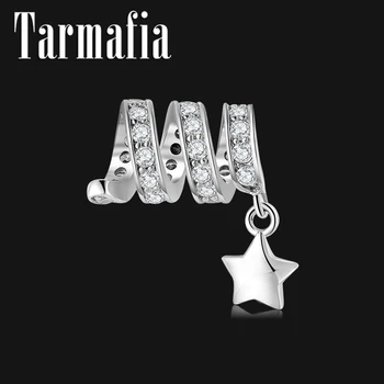 Authentic 100% 925 Sterling Silver Twisted shiny zircon beads with Star Charm fits Original Women Charm Bracelets Fine Jewerly
Authentic 100% 925 Sterling Silver Twisted shiny zircon beads with Star Charm fits Original Women Charm Bracelets Fine Jewerly