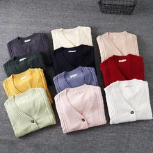 New JK Uniform Sweater Multi-color Loose Twist Cotton Knit Thick Sweater College Wind Japanese Cardigan
New JK Uniform Sweater Multi-color Loose Twist Cotton Knit Thick Sweater College Wind Japanese Cardigan