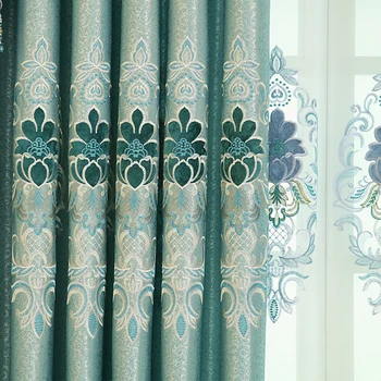 Nordic Style Tulle Curtains Embroidered Jacquard Fabric Drape Blackout Drapery Hanging Living Room Bedroom Decoration
Nordic Style Tulle Curtains Embroidered Jacquard Fabric Drape Blackout Drapery Hanging Living Room Bedroom Decoration
