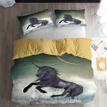 HELENGILI 3D Bedding Set Unicorn Print Duvet Cover Set Bedcloth with Pillowcase Bed Set Home Textiles #DJS-52
HELENGILI 3D Bedding Set Unicorn Print Duvet Cover Set Bedcloth with Pillowcase Bed Set Home Textiles #DJS-52