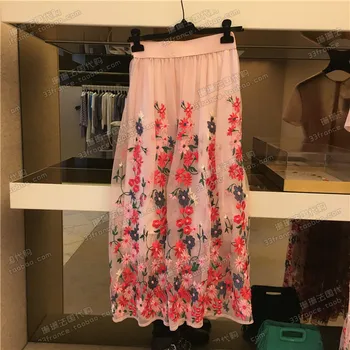 Women Skirt 2019 Spring and Summer Fresh Five-color Embroidery Flower Mesh Half Skirt
Women Skirt 2019 Spring and Summer Fresh Five-color Embroidery Flower Mesh Half Skirt