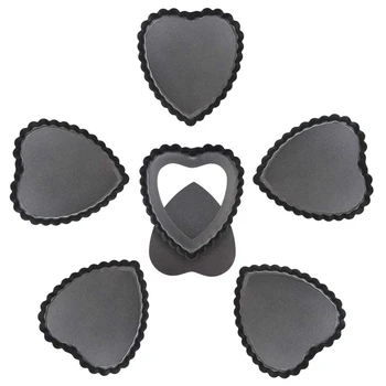 Quiche Pan,6 Pcs 4.5 Inch Nonstick Pie Pan Heart Shaped Tart Pan Removable Bottom Mini Tart Pans
Quiche Pan,6 Pcs 4.5 Inch Nonstick Pie Pan Heart Shaped Tart Pan Removable Bottom Mini Tart Pans