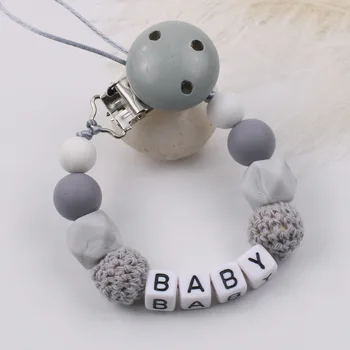 Personalized Name Handmade Pacifier Clips Holder Chain Silicone Pacifier Chains Baby Teether Teething Chain
Personalized Name Handmade Pacifier Clips Holder Chain Silicone Pacifier Chains Baby Teether Teething Chain
