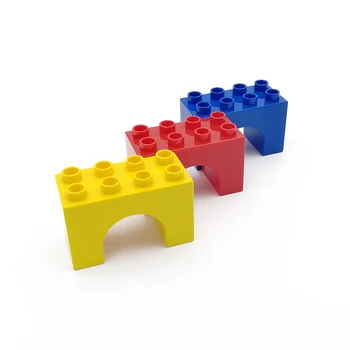 MOC DIY Large Building Block Duplo 11198 Brick 2X4X2 Arch Big Size Assembled Accessories Bulk Part Duplo Children Toys
MOC DIY Large Building Block Duplo 11198 Brick 2X4X2 Arch Big Size Assembled Accessories Bulk Part Duplo Children Toys