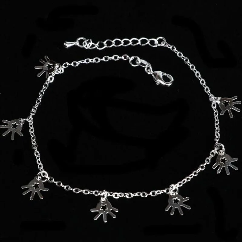 

925 Silver Small Hand Anklet Fashion Cute Female Anklet, Designed for Women To Create Jewelry Gifts J019
