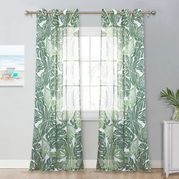 NICETOWN Leaf Print Sheer Curtains Modern Style Faux Linen Textured Sheer with Two-Tone Leaves Pattern Window Drapes for Bedroom
NICETOWN Leaf Print Sheer Curtains Modern Style Faux Linen Textured Sheer with Two-Tone Leaves Pattern Window Drapes for Bedroom